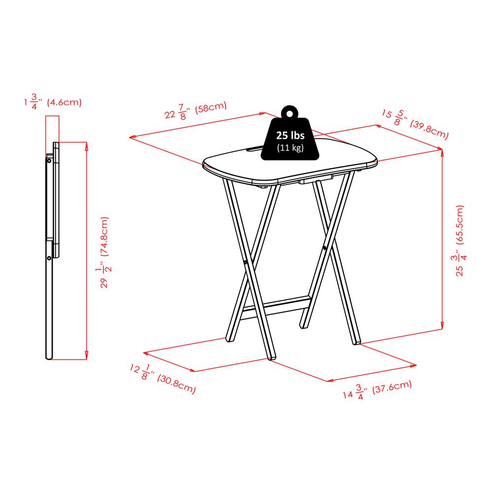 Lucca 5-Pc Snack Table Set