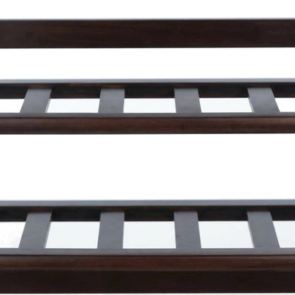 Solid Wood 30-Bottle 6-Tier Freestanding Wine Rack and Storage Shelf, Walnut