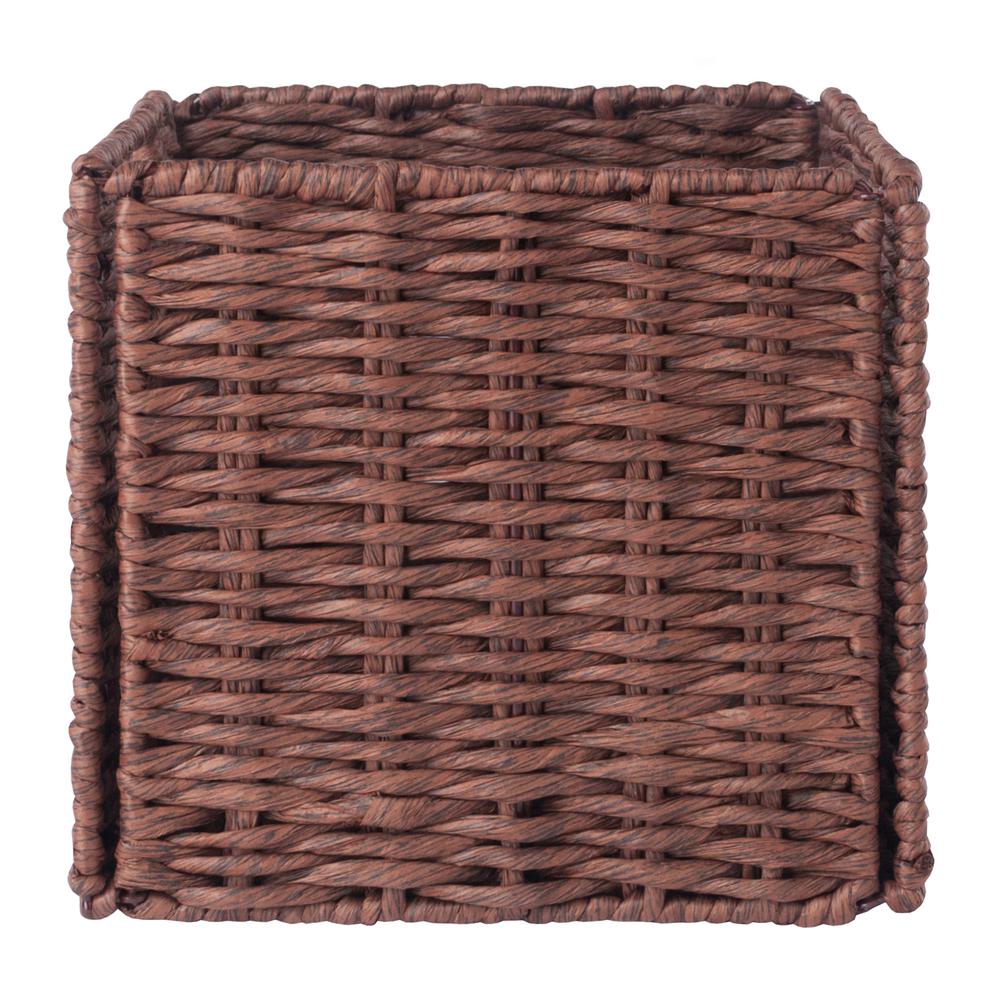 Tessa 3-Pc Woven Rope Basket Set, Foldable, Walnut