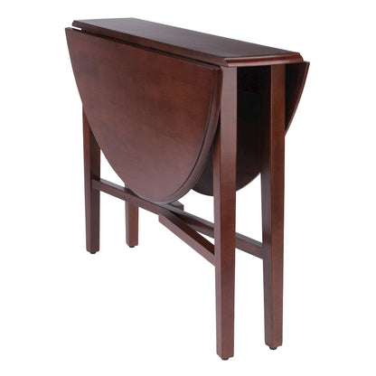 Hannah Double Drop Leaf Round Dining Table, Walnut