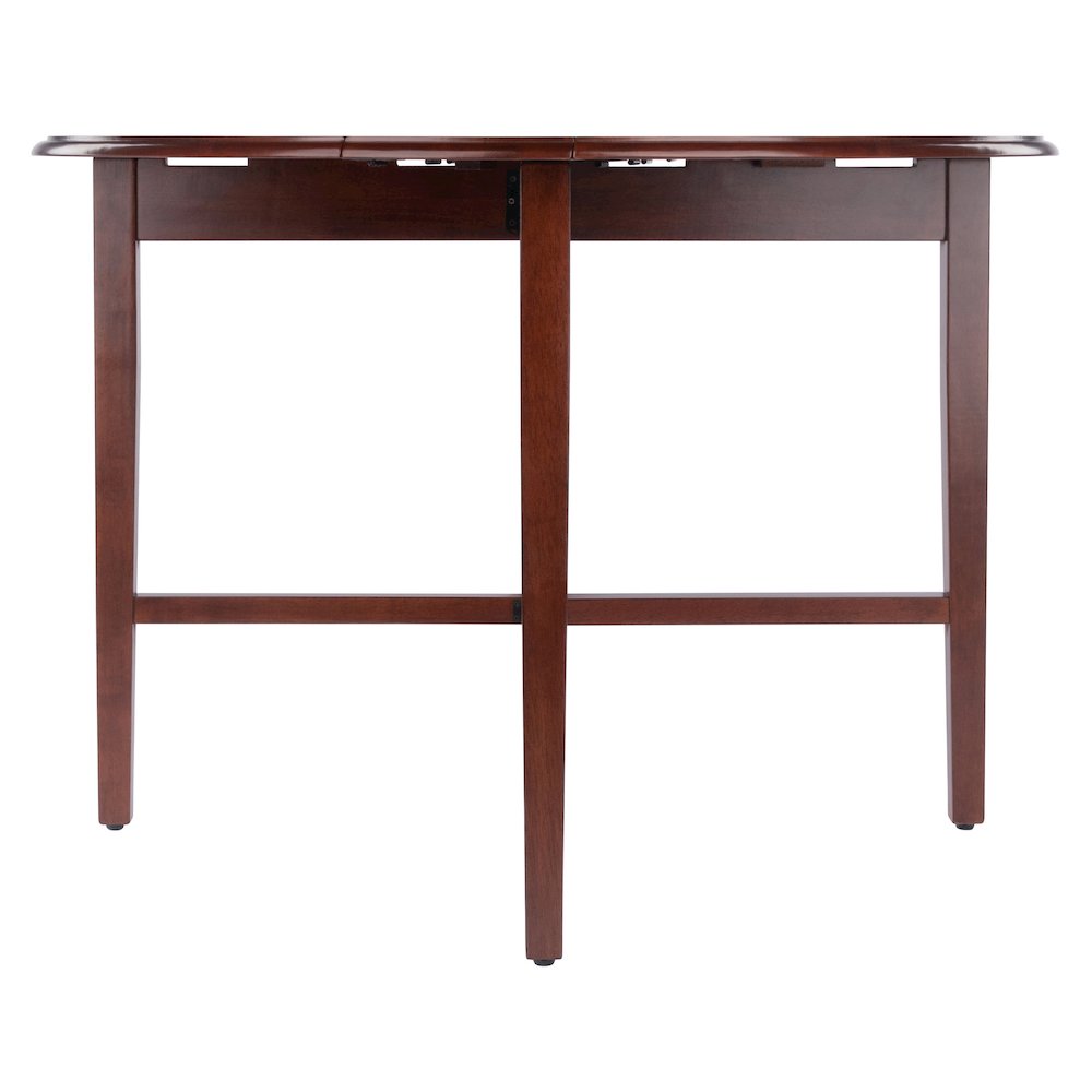 Hannah Double Drop Leaf Round Dining Table, Walnut