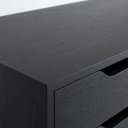 Black 6-Drawer Mobile Storage Cabinet, Rolling Multi-Storage