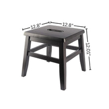 2-PC Conductor Stool Set, Solid Wood, Square Design, Center Handle