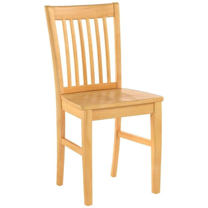 Norfolk  Dining  chair  with  Wood  Seat    -Oak  Finish.,  Set  of  2