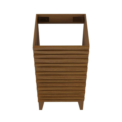 Cascade 18” Bathroom Vanity in Brown Oak- Cabinet Only