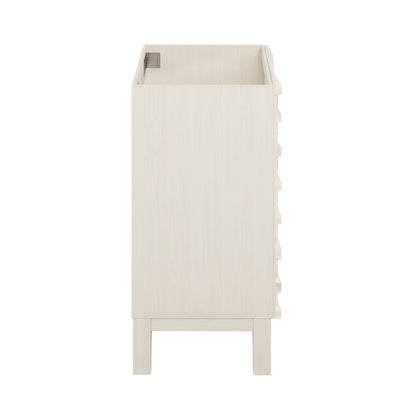 Cascade 18" Freestanding Bathroom Vanity Cabinet without Top in White Oak