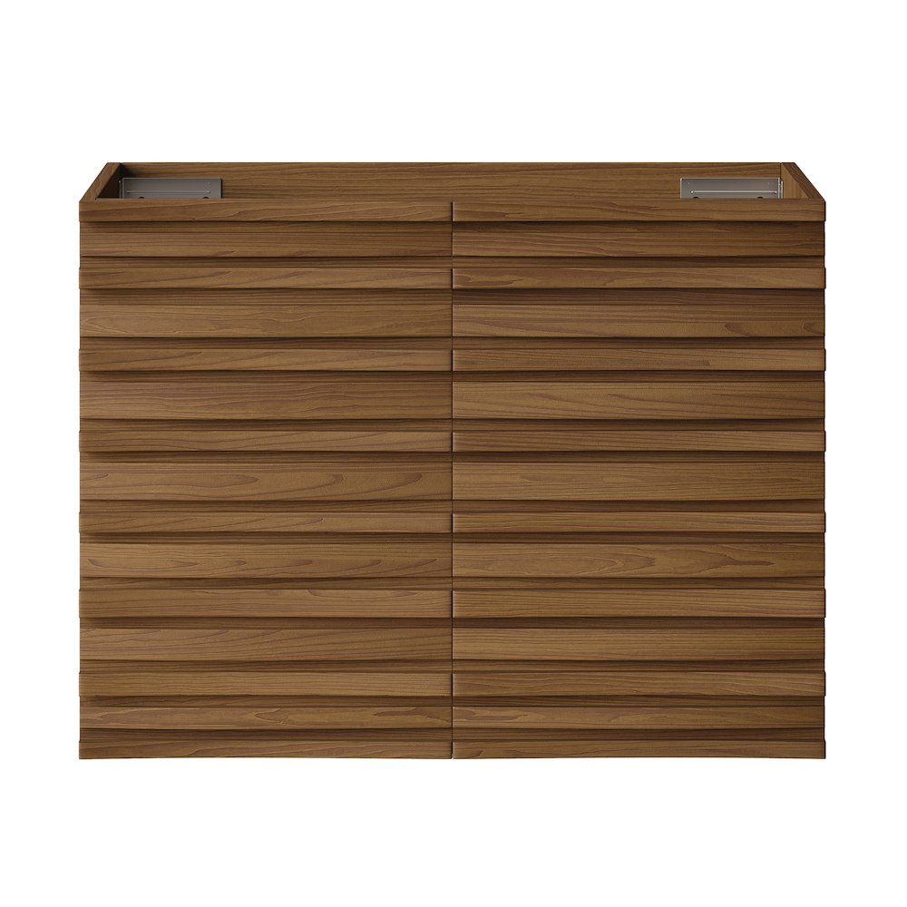 Cascade 30" Wall-Mounted Bathroom Vanity Cabinet without Top in Brown Oak