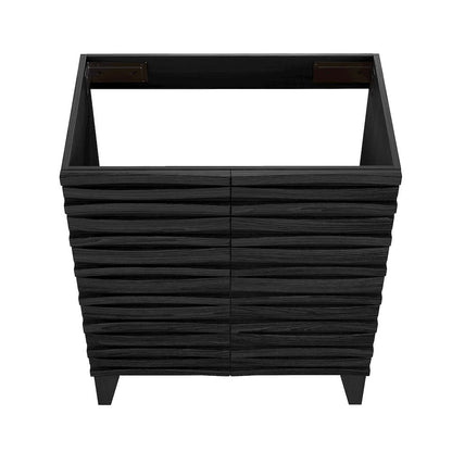 Cascade 30" Freestanding Bathroom Vanity Cabinet without Top in Black Oak