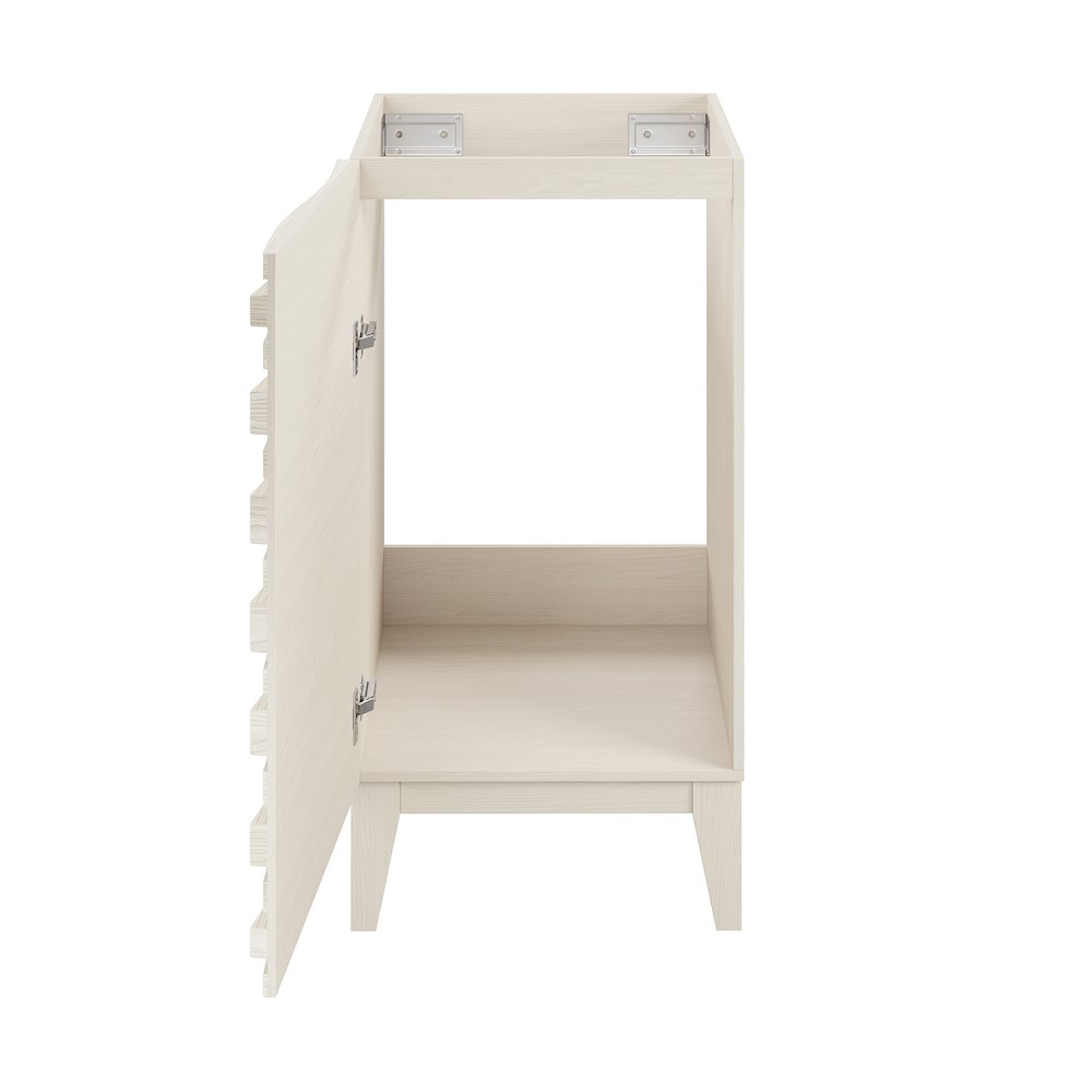 Cascade 18" Freestanding Bathroom Vanity Cabinet without Top in White Oak
