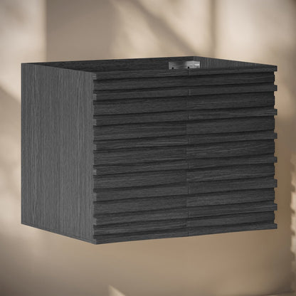 Cascade 30" Wall-Mounted Bathroom Vanity Cabinet without Top in Black Oak