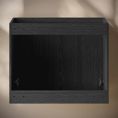 Cascade 30" Wall-Mounted Bathroom Vanity Cabinet without Top in Black Oak