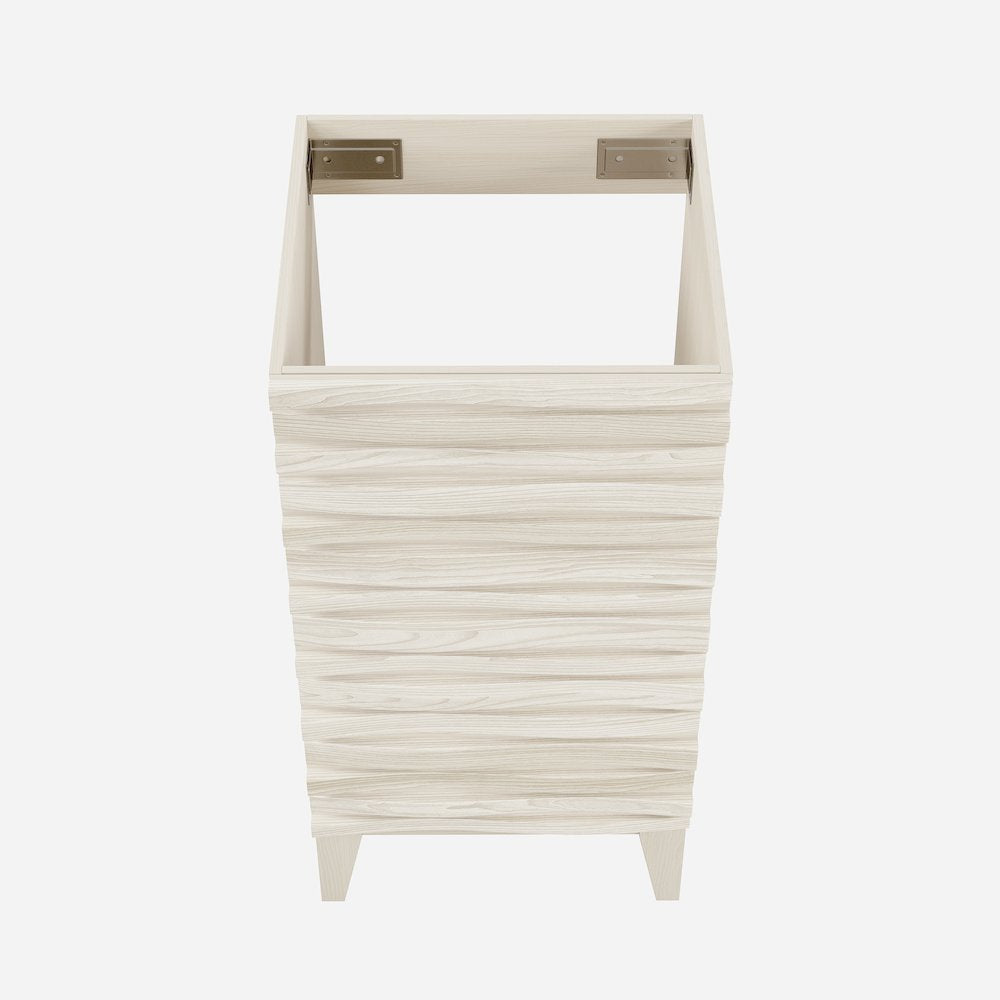 Cascade 18" Freestanding Bathroom Vanity Cabinet without Top in White Oak