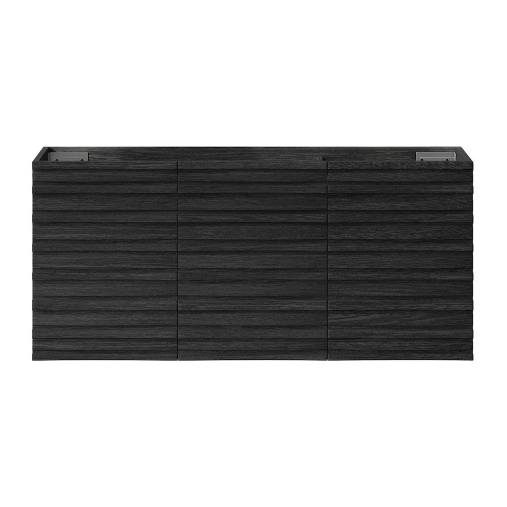 Cascade 48" Wall-Mounted Bathroom Vanity Cabinet without Top in Black Oak