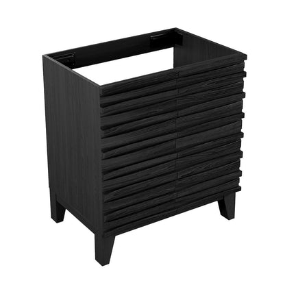 Cascade 30" Freestanding Bathroom Vanity Cabinet without Top in Black Oak