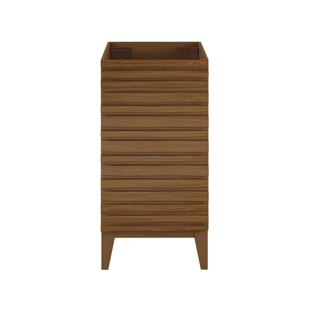 Cascade 18” Bathroom Vanity in Brown Oak- Cabinet Only