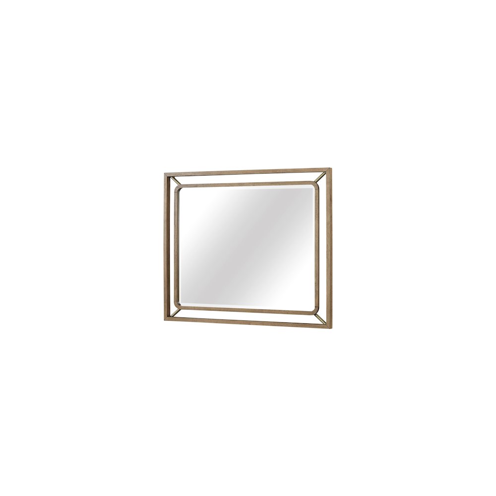 Aurora Wood & Metal Mirror