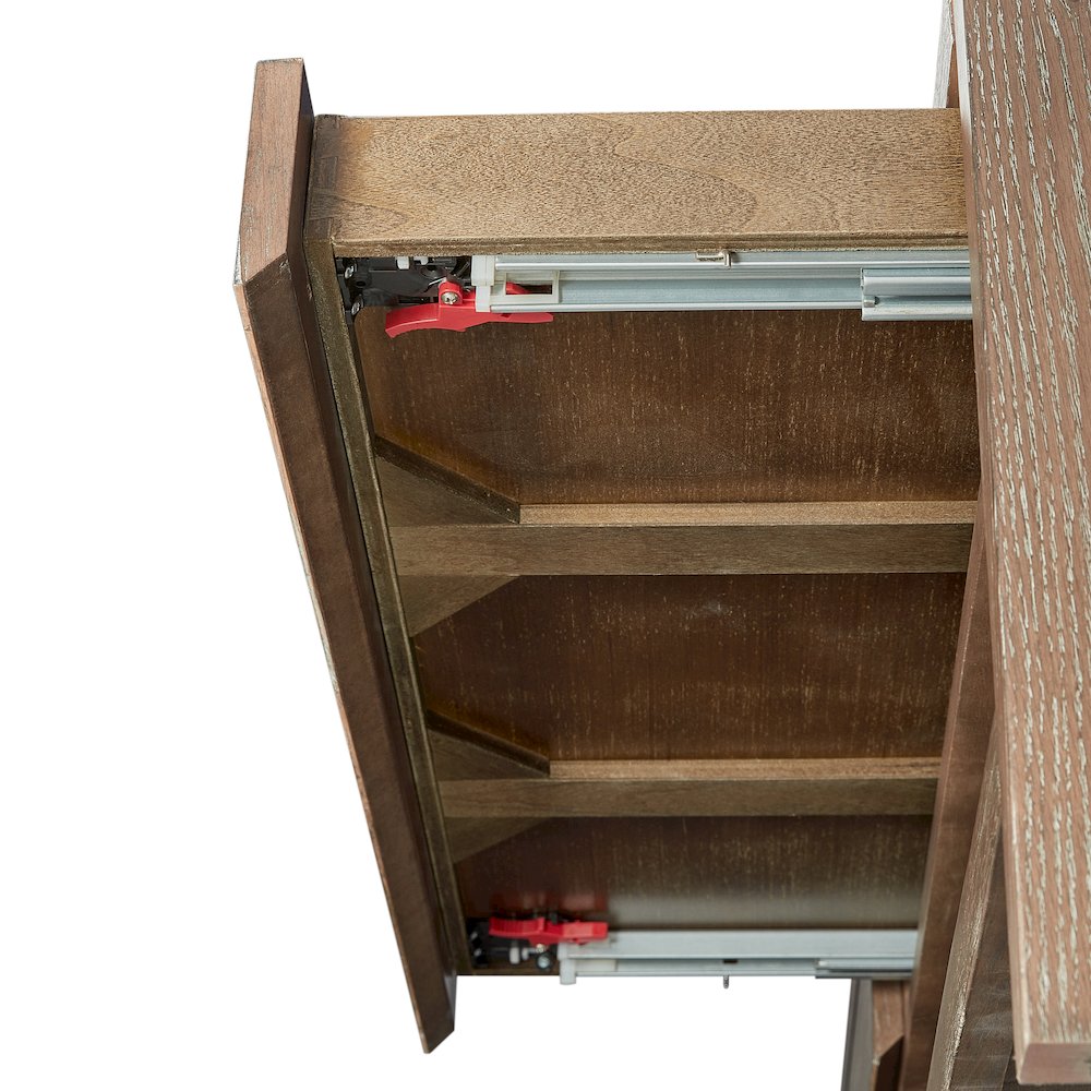 Transitional Elements Wood Top 2-Drawer Cocktail Table