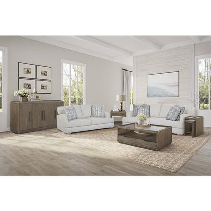 Transitional lements Nesting Table
