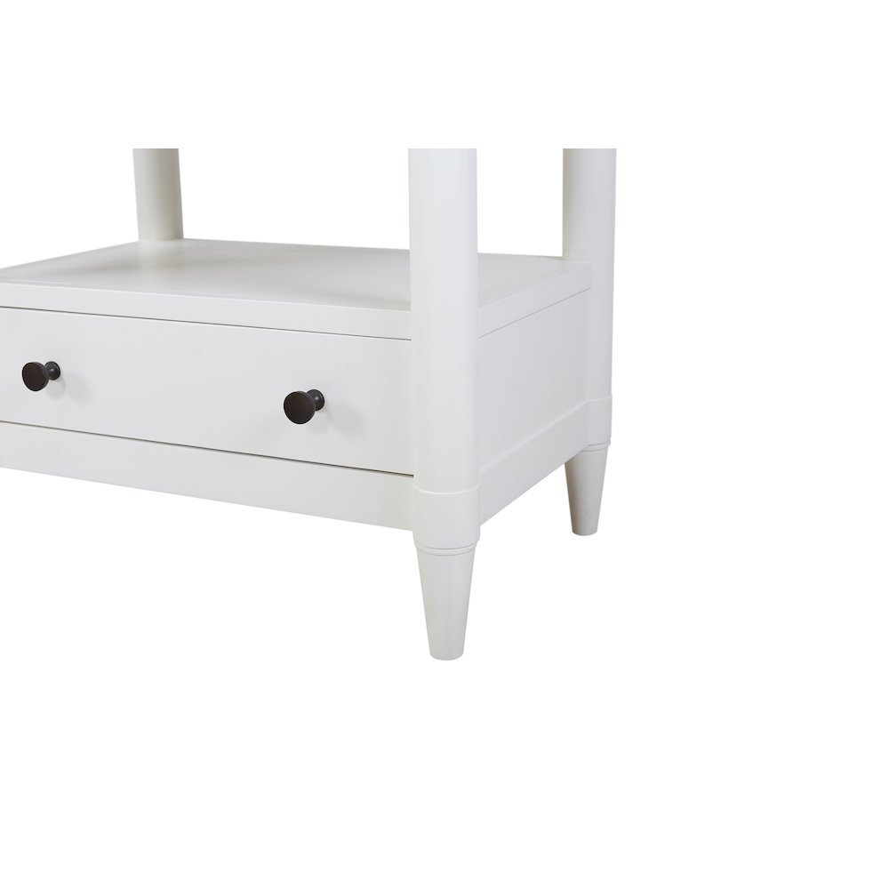 Wilmington Open Nightstand -White
