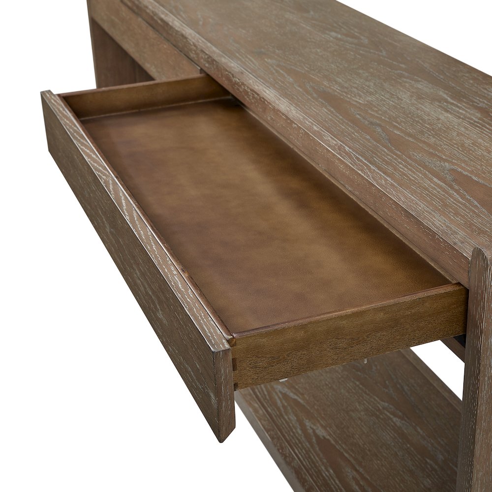 Transitional Elements Sofa Table 2 Drawer - Cocoa