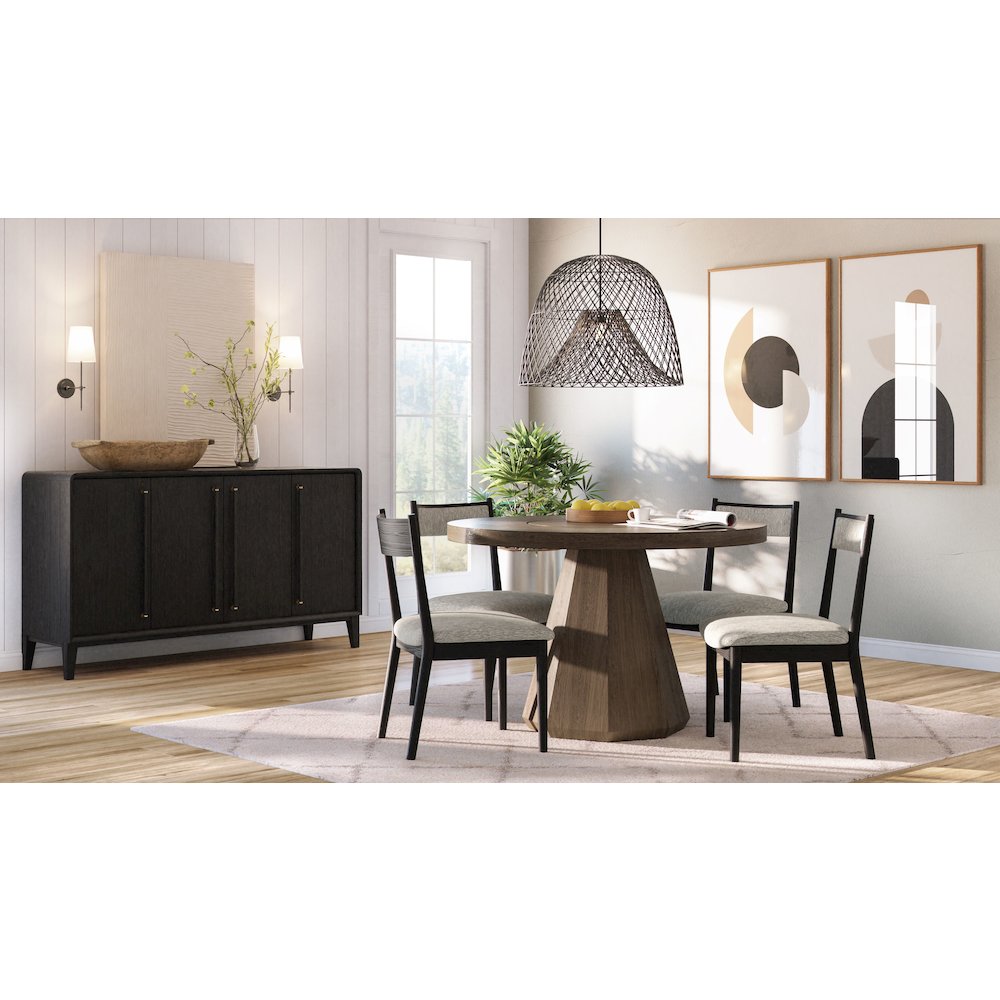 Aurora Round Dining Table W/ Lazy Susan