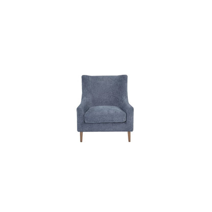 Aurora Hi-back Accent Chair - Sapphire
