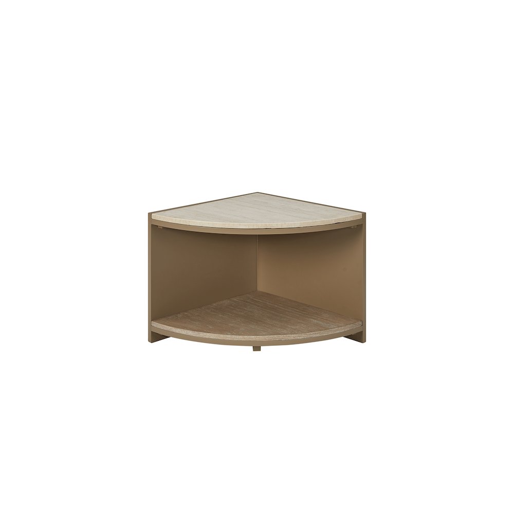 Transitional Elements Quarter Bunching Tables - Toffee/Spice