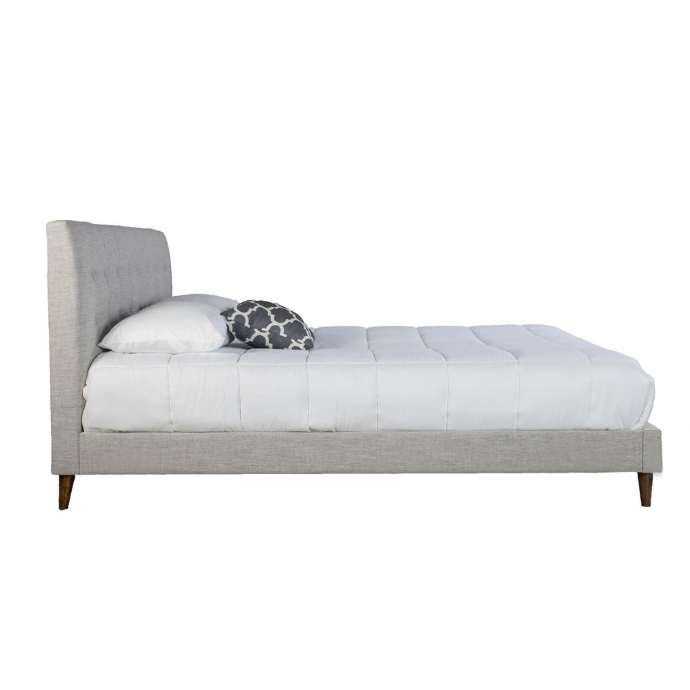 Myla Upholstered Queen Bed In A Box W/ Nightstands