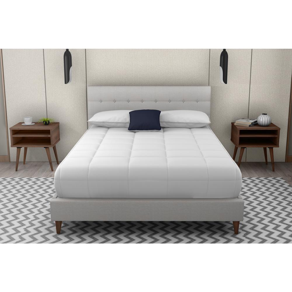 Myla Upholstered King Bed In A Box W/ 2 Nightstands