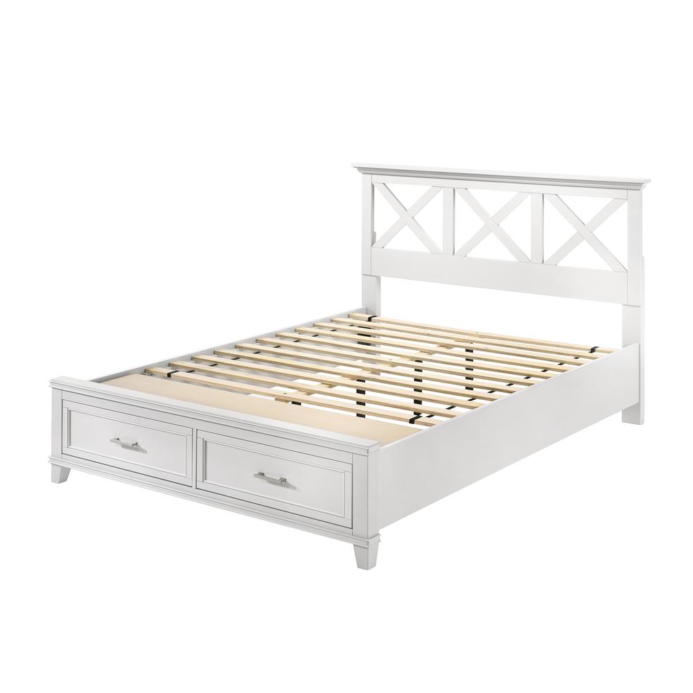 White Nova Ii King X Storage Bed