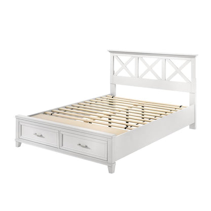 White Nova Ii King X Storage Bed
