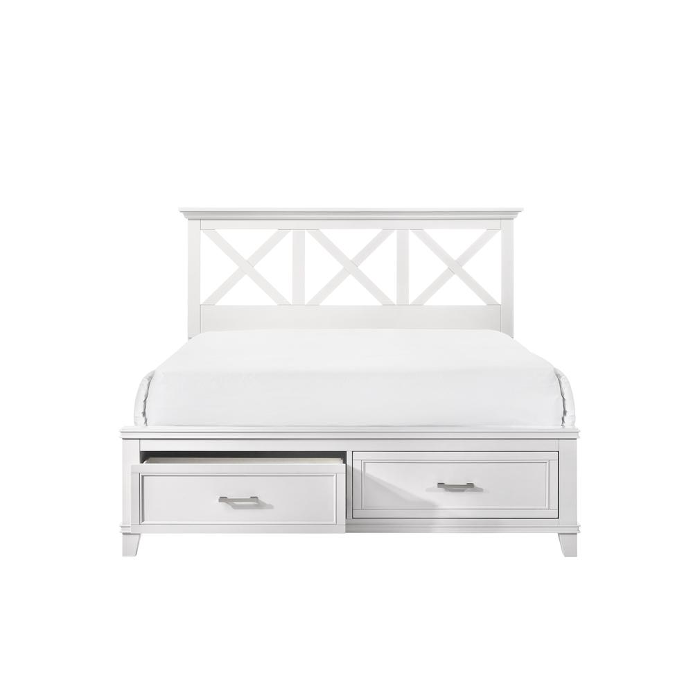 White Nova Ii King X Storage Bed