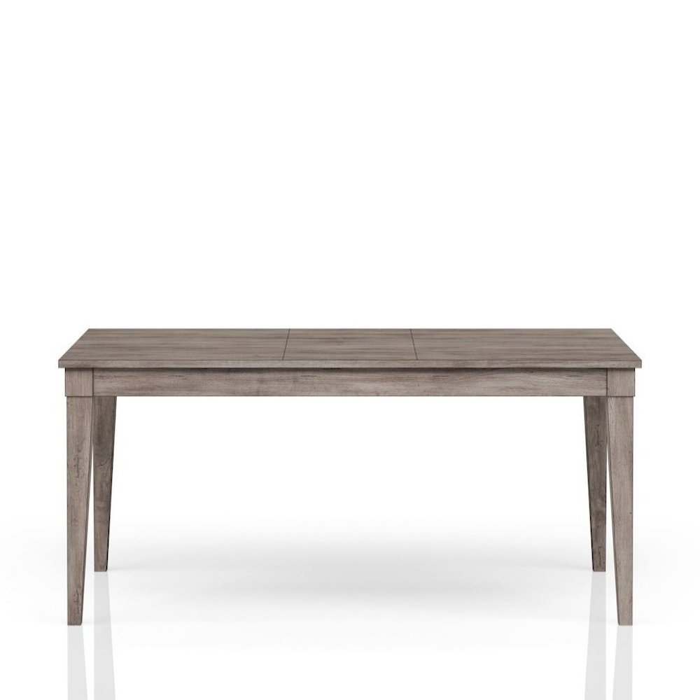 Gray Wood Dining Table with 2Drawers – Farmhouse Kitchen Table for 4