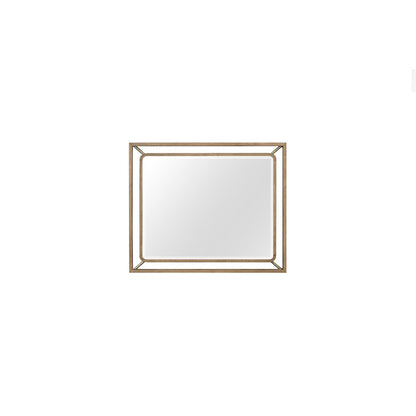 Aurora Wood & Metal Mirror