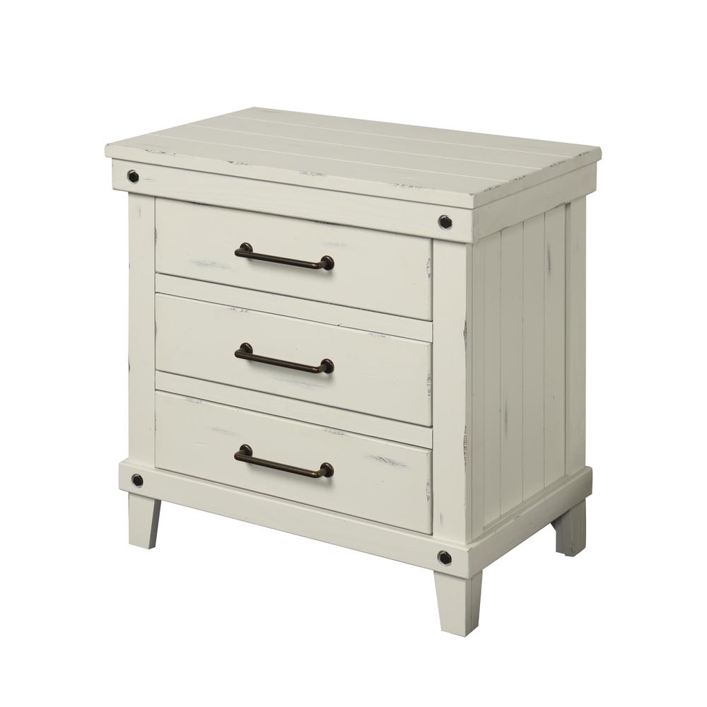 Spruce Creek White Nightstand