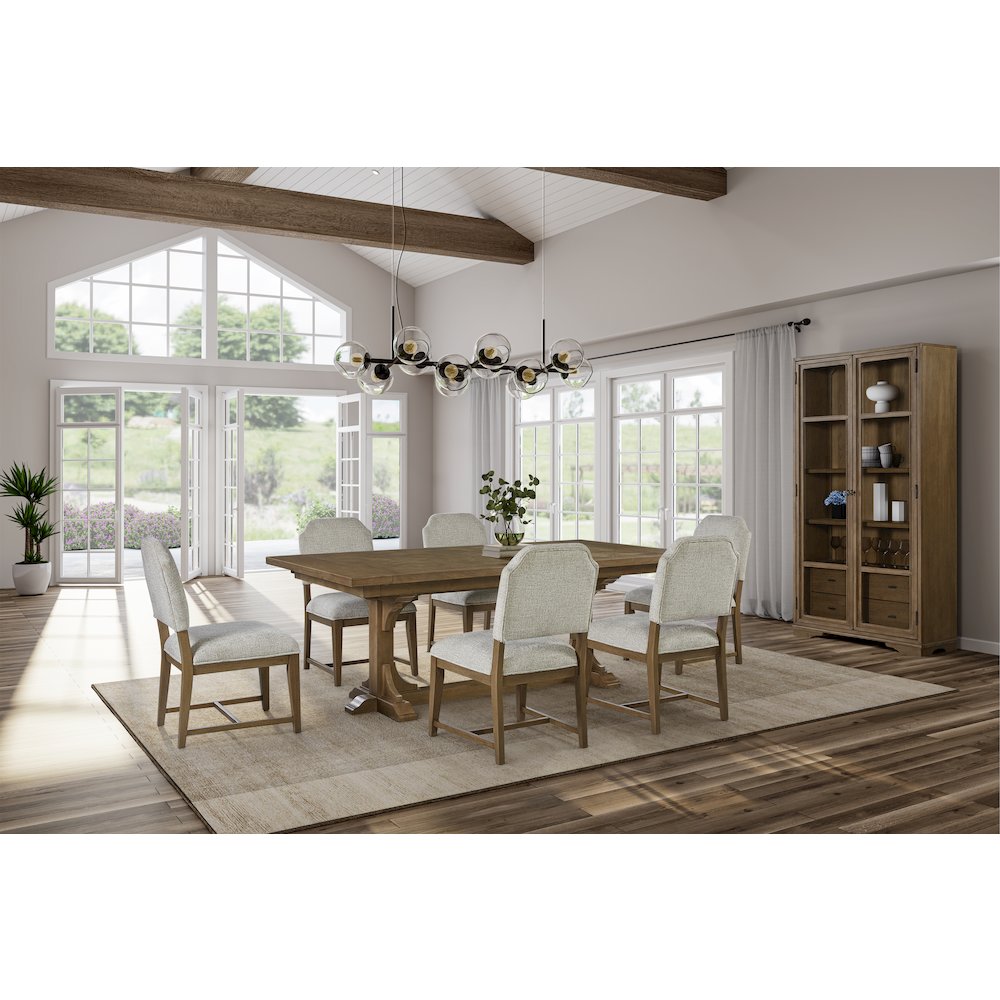 Magnolia Tall Display Cabinet - Almond