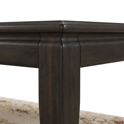 Elm Veneer Sofa Table with Solid Poplar Frame, Console Entry Table