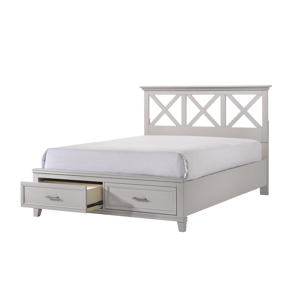 Gray Nova Ii King X Storage Bed