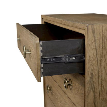 Aurora 5 Drawer Chest - Latte