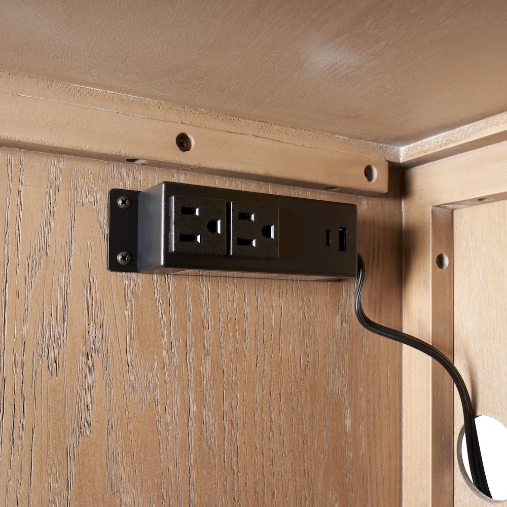 Elements Demilune Server - In Toffee Finish