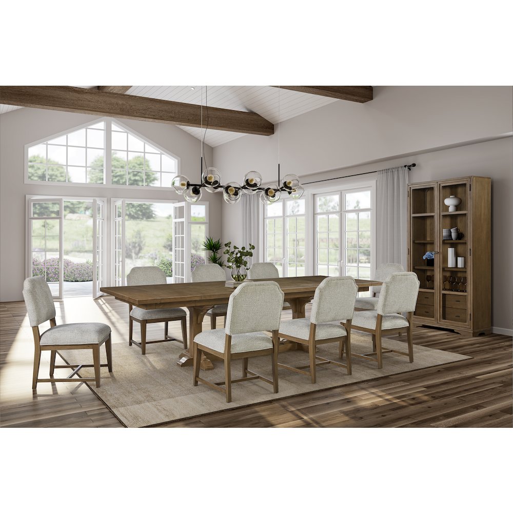 Magnolia Tall Display Cabinet - Almond