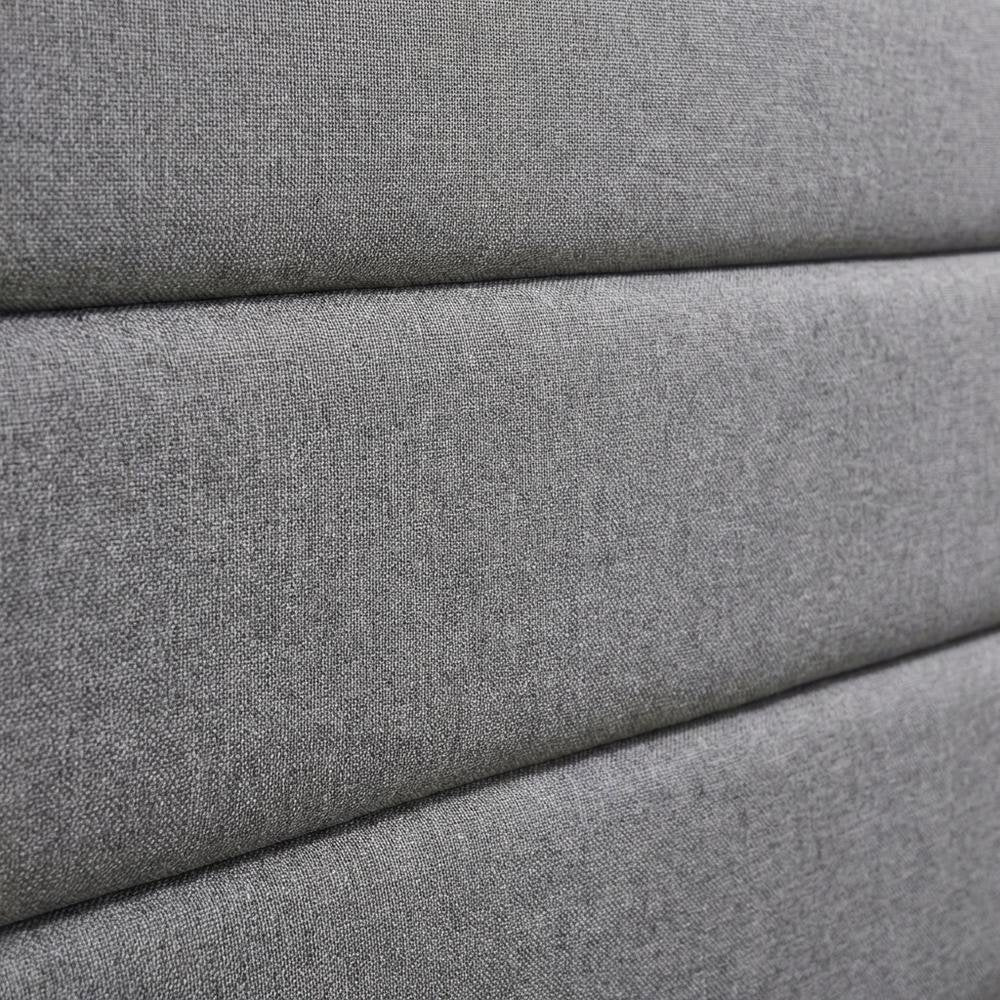 Light Gray Twin Headboard with Durable Finish and Classic Design for Bedroom