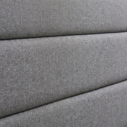 Light Gray Twin Headboard with Durable Finish and Classic Design for Bedroom