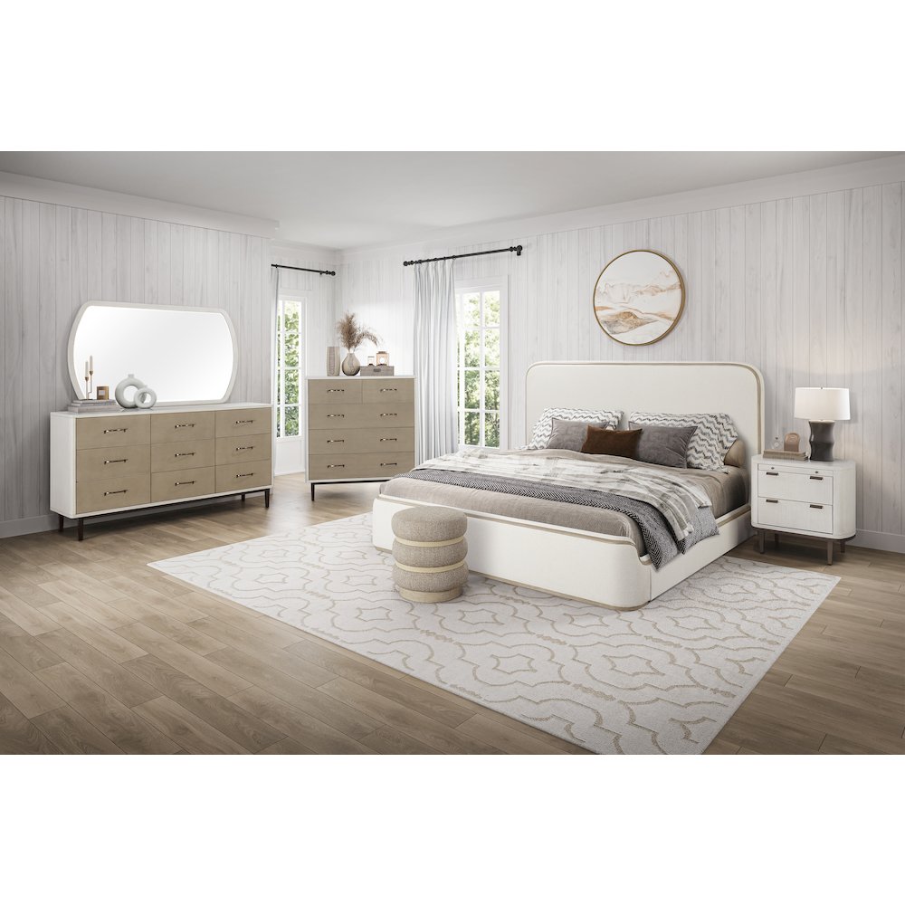 Transitional Elements Elements King Upholstered Bed