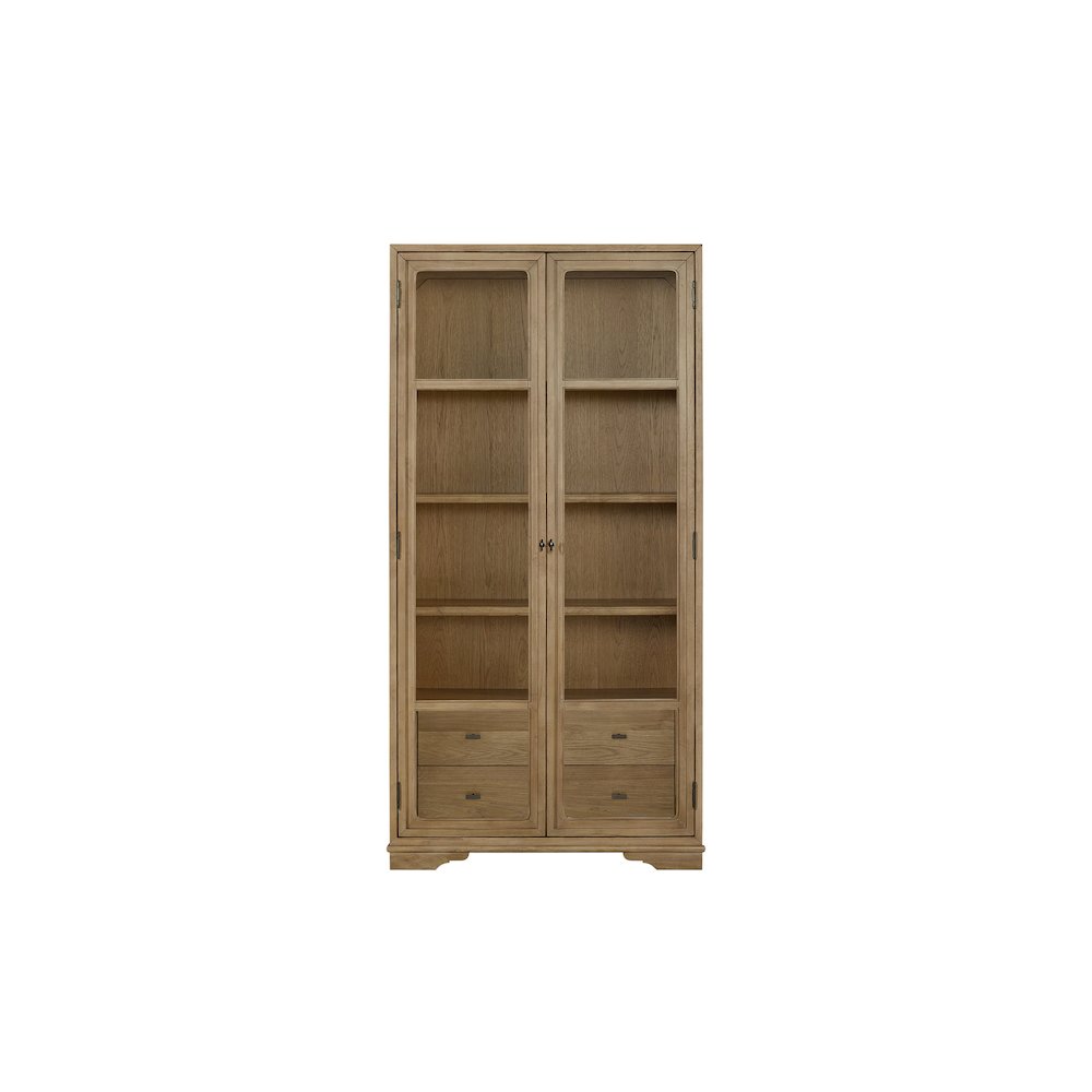 Magnolia Tall Display Cabinet - Cashew