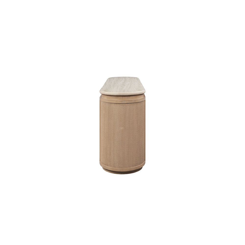 Elements Stone & Rope Server - In Toffee Finish
