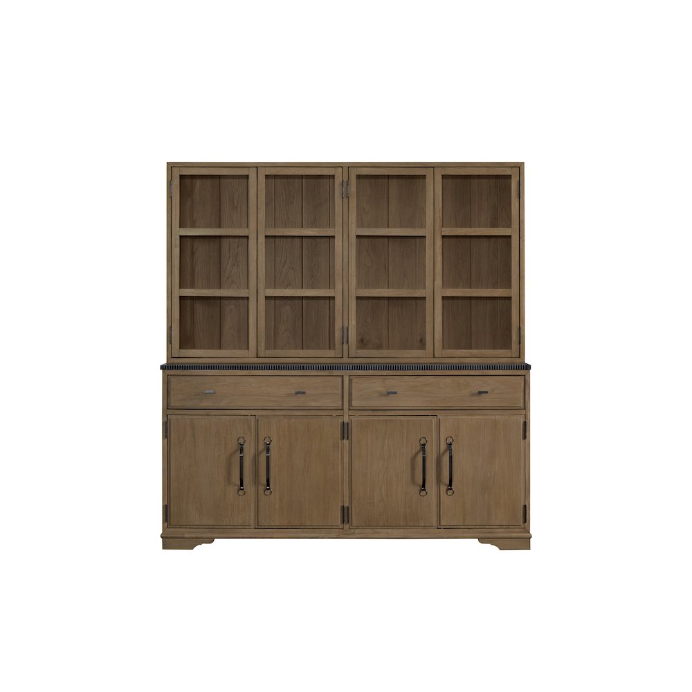 Magnolia 2 Piece Cabinet (Hutch & Buffet) - Almond