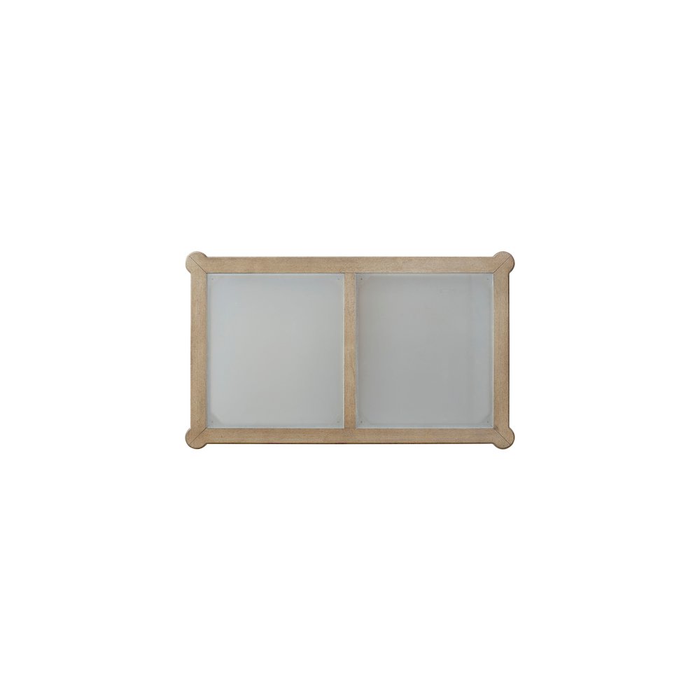 Wilmington Frosted Glass Top Cocktail Table W/ Casters
