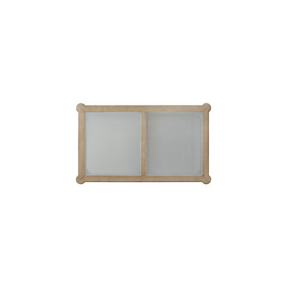 Wilmington Frosted Glass Top Cocktail Table W/ Casters