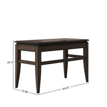 Brown Wooden Writing Desk with Drawer – Vintage Wood Computer Desk